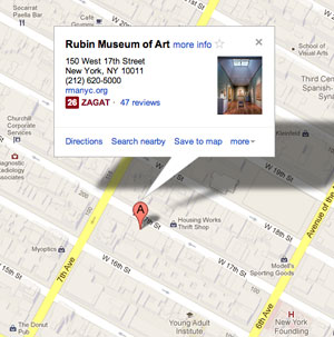 Map of Rubin Museum